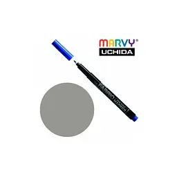 Художній маркер Marvy Сірий теплий, д/св. тканин, односторонній, 2мм, #522, Fine point (028617521206)