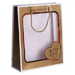 Подарунковий пакет Yiwu HP-10359-18 Love 26х10х32 см 12 шт. - мініатюра 10