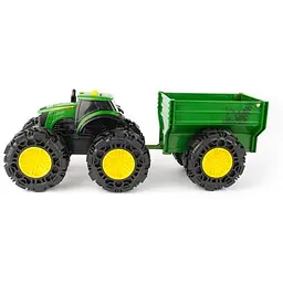 Машинка Трактор John Deere Kids Monster Treads із причепом і великими колесами (47353) - мініатюра 4