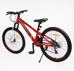 Велосипед Спортивний 24" G-24604 Corso "Genesis" рама сталева 11'', обладнання Saiguan, 21 швидкість, зібраний на 75% - мініатюра 3