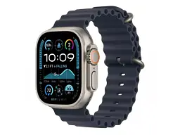 Ремінець Apple Ocean Band Navy - Natural Titanium Finish для Watch 44/45/46/49mm (MXTH3) - мініатюра 2