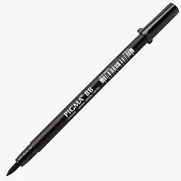 Лінер-ручка Sakura PIGMA PEN Brush BB, чорний - мініатюра 2