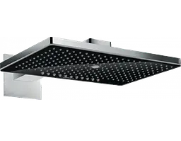 Верхній душ Hansgrohe Rainmaker Select 466х300 3jet Black/Chrome 24007600, Чорний