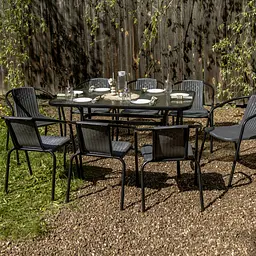 Комплект садових меблів 4Points Ravello-8 з прямокутним столом 140x80x70 см - мініатюра 2