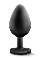 Анальна пробка з каменем BlushTEMPTASIA Bling Plug Medium Black - мініатюра 2