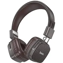 Навушники Hoco W56 Earl BT headphones, BT5.4, AUX, TF, Type-C, 250mAh, 28h, brown