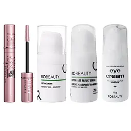 Туш для вій Maybelline New York Lash Sensational Sky High відтінок чорний 7.2 мл + Сироватка проти зморшок Botox Fast Result Serum 7 г + Крем навколо очей Dark Circle & Depuffing Eye Cream 5 г + Крем-замінник ботоксу RoBeauty Lifting Cream 7 мл - мініатюра 1