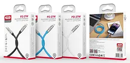 USB Кабель XO NB-Q228A Type-C-Lightning Silicone Durable 27W 1.2m Білий - мініатюра 2