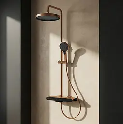 Душова система з виливом Rea Farel brushed copper REA-P0357 - мініатюра 2