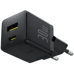 МЗП Baseus Palm Fast Charger 30W (1USB-A/1C) (P1011160A) Cluster Black - мініатюра 5
