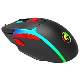 Комп'ютерна миша Marvo M360 ігрова оптична провідна 1200-12000 DPI 7 кнопок 1.5 м чорна - мініатюра 5