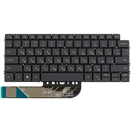 Клавіатура для ноутбука DELL (Inspiron: 5390, 5490, 7490) rus, gray, без фрейму, підсвічування клавіш (оригінал) - мініатюра 2
