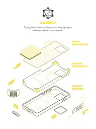 Силиконовый чехол для Apple iPhone 15, ICON2 Case, желтый, противоударный, панель, защита всего корпуса, матовая поверхность Soft Touch, выступает над дисплеем, совместим с защитными стеклами и пленками, с микрофиброй, ArmorStandart (ARM77000) - мініатюра 6