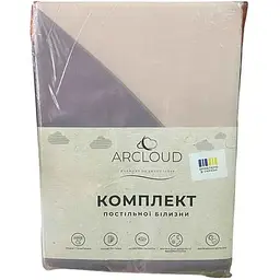 Комплект постільної білизни ARCLOUD 1,5-х сп 145*210 17-3808 Nirvana / 14-1309 Peach Whip (наволочка 50*70) мікрофібра