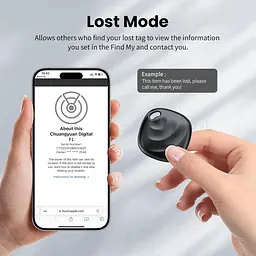 Bluetooth-трекери Hoxe для Apple Find My, комплект 4 шт з батарейками - мініатюра 4