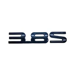 Емблема напис 3.8S для BYD чорний глянець 50×20 мм пластик (на скотчі)