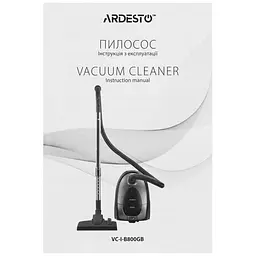 Пилосос Ardesto мішковий чорно-бронзовий 800 Вт (VC-I-B800GB) - мініатюра 14