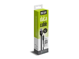 Кабель ColorWay (CW-CBUM009-BK) USB MicroUSB 2.4A 2м чорний - мініатюра 3