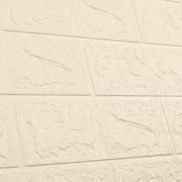 Самоклеюча декоративна 3D панель 3D Loft під цеглу кольору слонової кістки в рулоні 20 м 20000x700x3 мм - мініатюра 4
