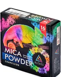 Набір пігментів для творчості Alexes "Chameleon Mica Powder", перламутровий ефект, 16 кольорів, 5+ (RN-250-N-2038)