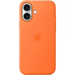 Чохол Silicone Case with Button, Animation & MagSafe для Apple iPhone 17 Orange AAA [172566] - мініатюра 2