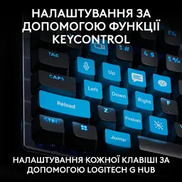 Клавіатура Logitech G PRO X TKL Rapid Linear USB UA Black (920-013233) - мініатюра 9