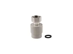 Муфта з гайкою Thermo Alliance 3/4" d=25мм поліпропіленова 3/4"В з нак. гайкою, для поліпроп. труб (DSI302) - мініатюра 3