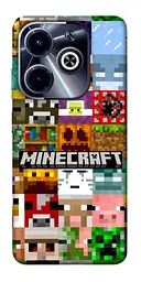 Чохол Demsky Minecraft collage для Infinix Hot 40i