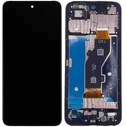 Дисплей Tecno Spark Go 1 KL4 чорний, оригінал PRC, з рамкою