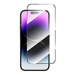 Скло захисне BeCover Apple iPhone 15 Pro Black (710593) - мініатюра 2