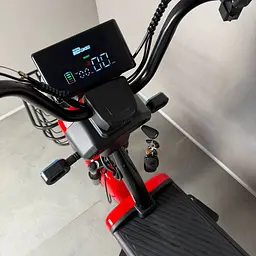 Електровелосипед EVOBIKE Nova S 500W 48V 12Ah з 2 сидіннями, корзиною та поворотниками, простий і надійний, для міста і села, червоного кольору - мініатюра 3