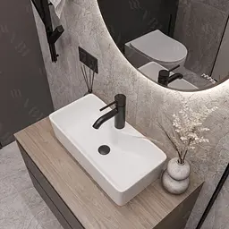 Умивальник VBI Forli M white накладний VBI-011102, Білий