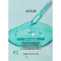 Маска для обличчя Anua PDRN Hyaluronic Acid Capsule 100 Serum Mask тканинна 23 мл