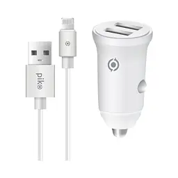 Зарядний пристрій Piko CC-312 (2xUSB, 3.1 А) + кабель Lightning (1283126538810)