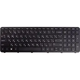 Клавіатура для ноутбука HP 350 G1, 355 G2 чорний, чорний фрейм