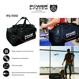 Спортивна сумка Power System 35×65×35 см fit0011352 - мініатюра 2