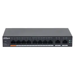 PoE-комутатор 10-портовий керований L2 Dahua DH-CS4010-8ET-60 з 8 портами PoE 60W (99-00023172) - мініатюра 2