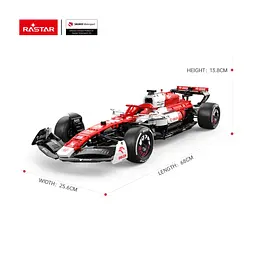 Машинка RASTAR Alfa Romeo F1 C42 Блоки 2261 шт. R/C 1:8 червоний 94400 - мініатюра 2