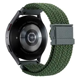 Нейлоновий ремінець Universal 22 mm Elastic Adjustment Samsung/Amazfit/Huawei Pine Green - мініатюра 2