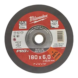 Диск зачистний для металу MILWAUKEE, SG 27/150х6 PRO+, діаметр 150мм - мініатюра 2