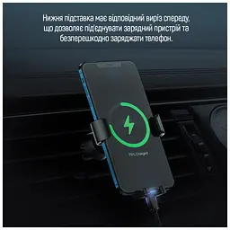 Універсальний автотримач ColorWay Metallic Gravity Holder 3 Black (CW-CHG14-BK) - мініатюра 2
