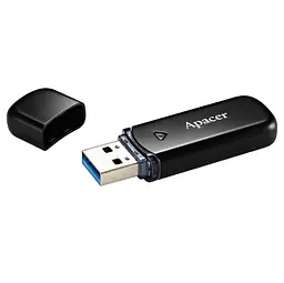 Флеш-накопичувач Apacer USB3.0 64GB AH355 Black (AP64GAH355B-1) - мініатюра 1
