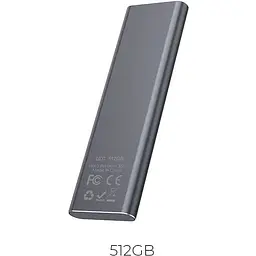 Зовнішній накопичувач SSD Type-C Hoco UD7 Extreme speed portable 512GB
