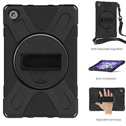 Чохол Rugged 3 Layers броньований протиударний з захистом Lenovo Tab 10 2025 TB311 Чорний - мініатюра 3