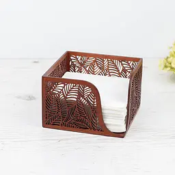 Дерев'яна серветниця VANZA LEAF mahogany - L (21 см) - мініатюра 6