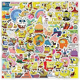Стікерпак Губка Боб Набір наклейок GeekLand SpongeBob 100 штук - мініатюра 2