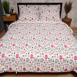Підковдра Moon&Star Бязь Gold Люкс Cute Cats King Size 220x240 см - мініатюра 2