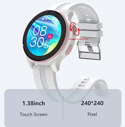 Дитячий смарт годинник Lemfo T25 з GPS, дзвінками, відеозв'язком, прослушкою, Wi-Fi та кнопкою SOS Круглий розумний годиник для дітей Чорний - мініатюра 9