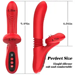 Вібратор для подвійної стимуляції Silicone Vibrator 7 Powerful Modes Boss Series 63-00075 103504 - мініатюра 10