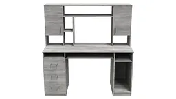 Комп'ютерний стіл Анжело Ferrum-decor 1400x1422x600 ДСП Бетон 16 мм (FRD-104709)